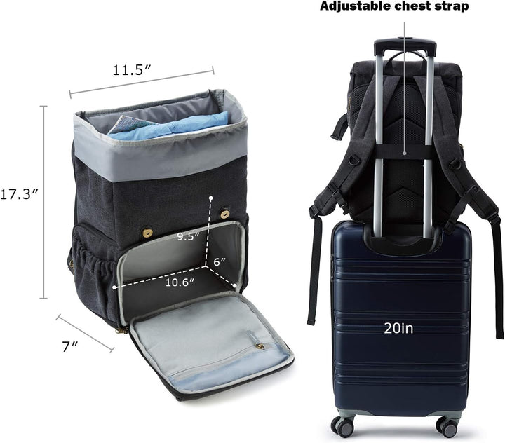 BAGSMART Fotorucksack DSLR Kamerarucksack Canvas Diebstahlsicher Wasserabweisend mit Regenschutz für