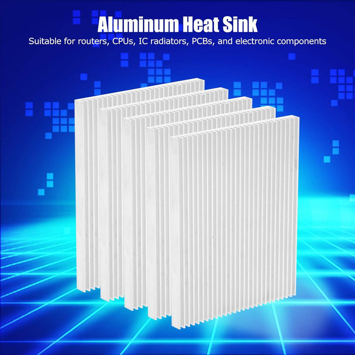 Kühlkörper, 80 X 100, Aluminium-Kühlkörper, 70 Mm, 5 Stück, Kühlkörper für CPU, Ultradünne Aluminium