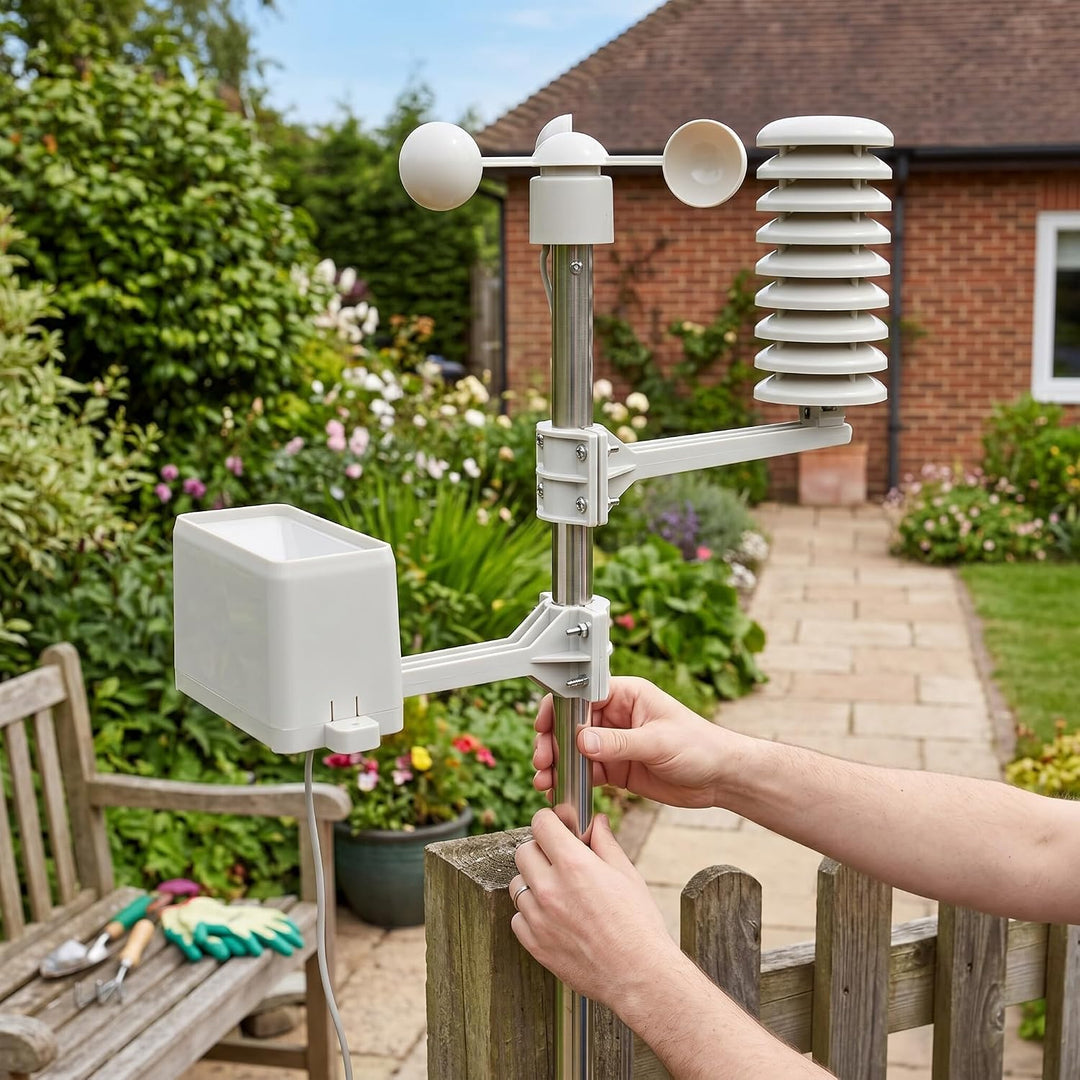 Windbecher, 3 Becher Windmessdetektor, Windgeschwindigkeitssensor-Anemometer mit RJ11-Anschluss, WH2
