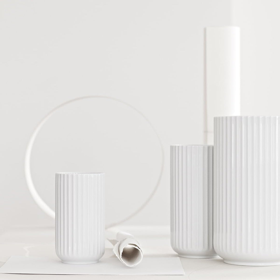 Lyngby Porcelæn Vase H12.5 cm Lyngby Designklassiker Zeitloses Design, Weiss H12,5 cm Weiss, H12,5 c
