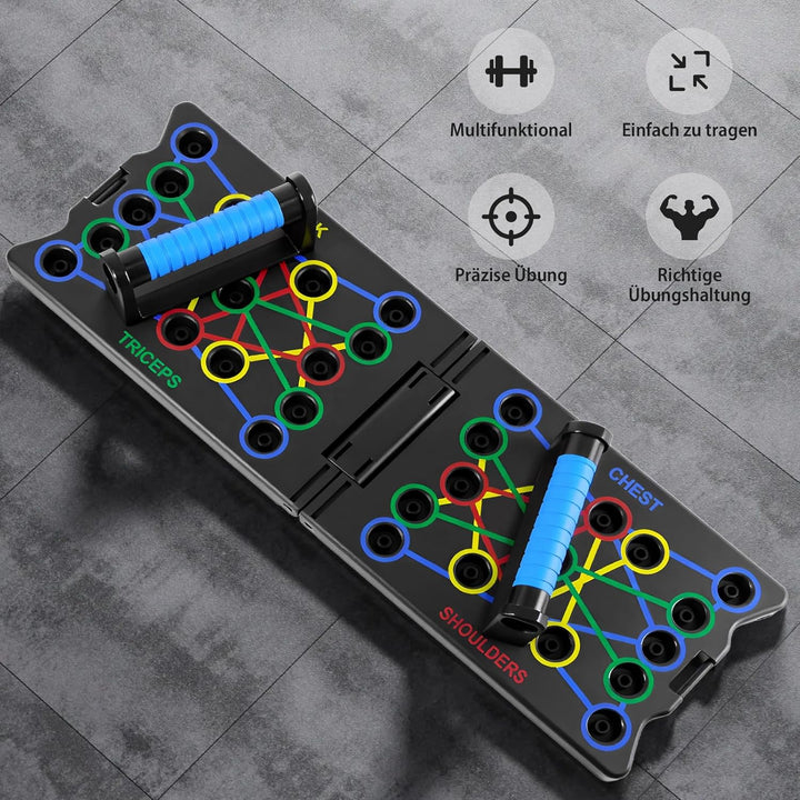 24-In-1-Push-Up Liegestütz-Brett faltbares Push-Up-Board mit rutschfestem Griff, zum Üben der Schult