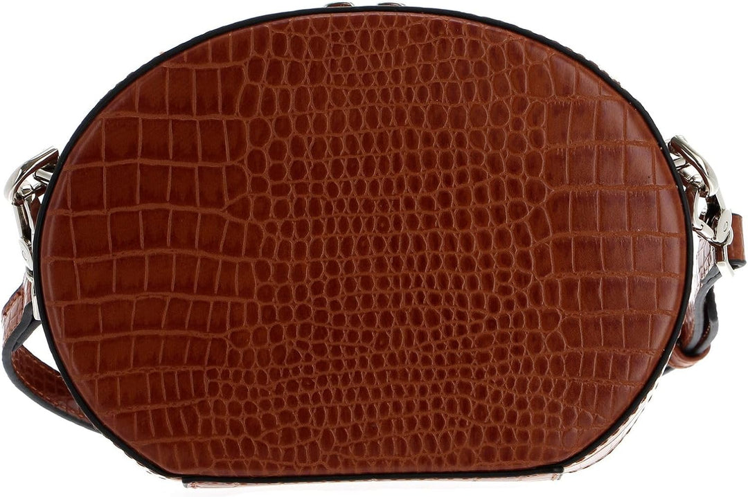 Seidenfelt Odense Schultertasche 18 cm cognac