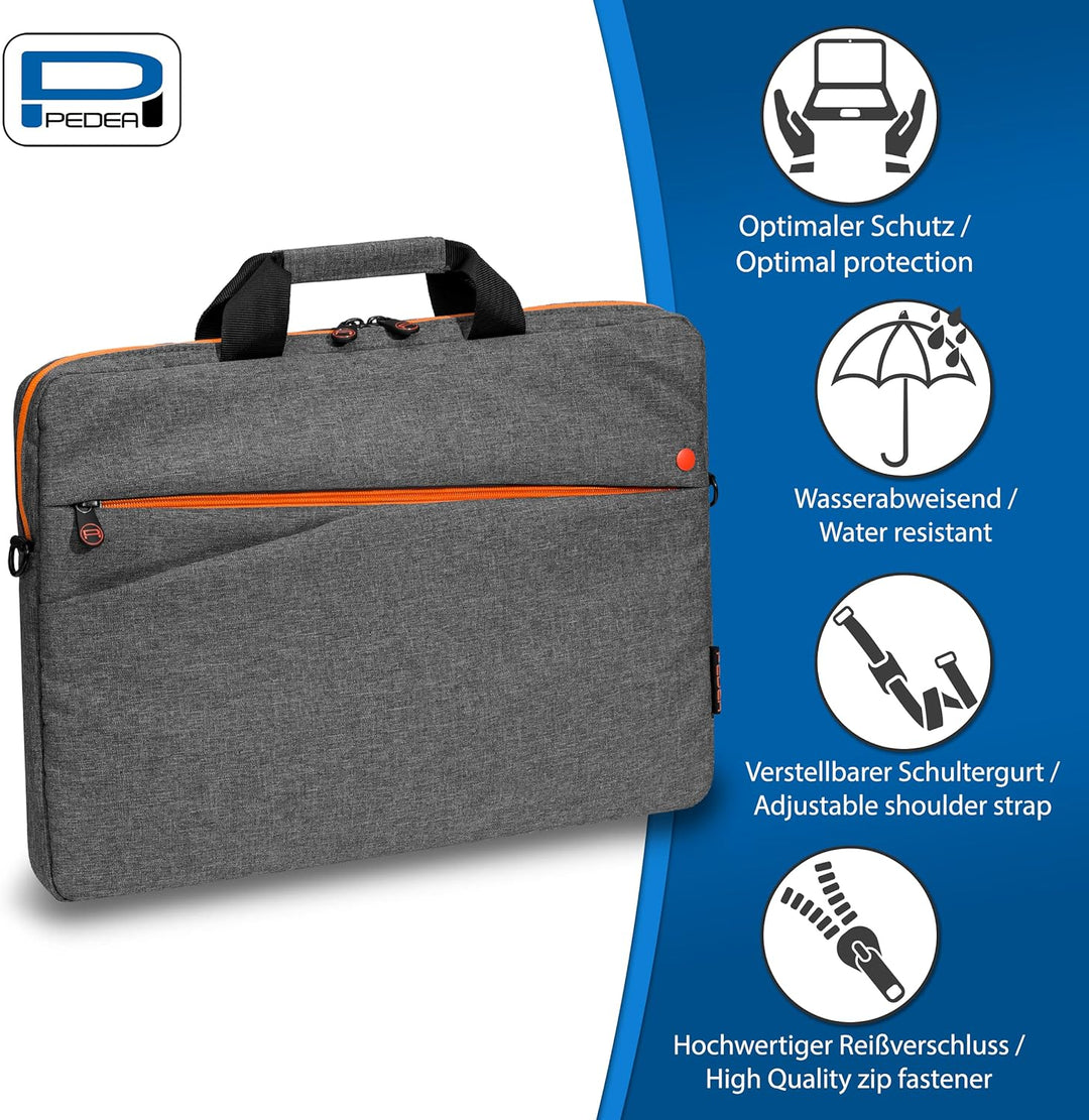Pedea Laptoptasche Fashion Notebook-Tasche bis 17,3 Zoll (43,9 cm) Umhängetasche mit Schultergurt, g