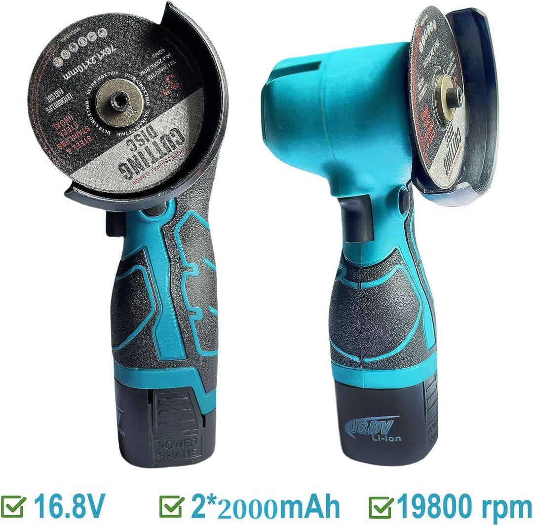 Mini Winkelschleifer,16.8V Akku Mini Flex 28000 rpm/76mm,Professional Mini Akku Winkelschleifer Set