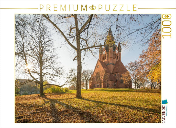 CALVENDO Puzzle Pauluskirche in Halle-Saale 1000 Teile Lege-Grösse 64 x 48 cm Foto-Puzzle Bild von M