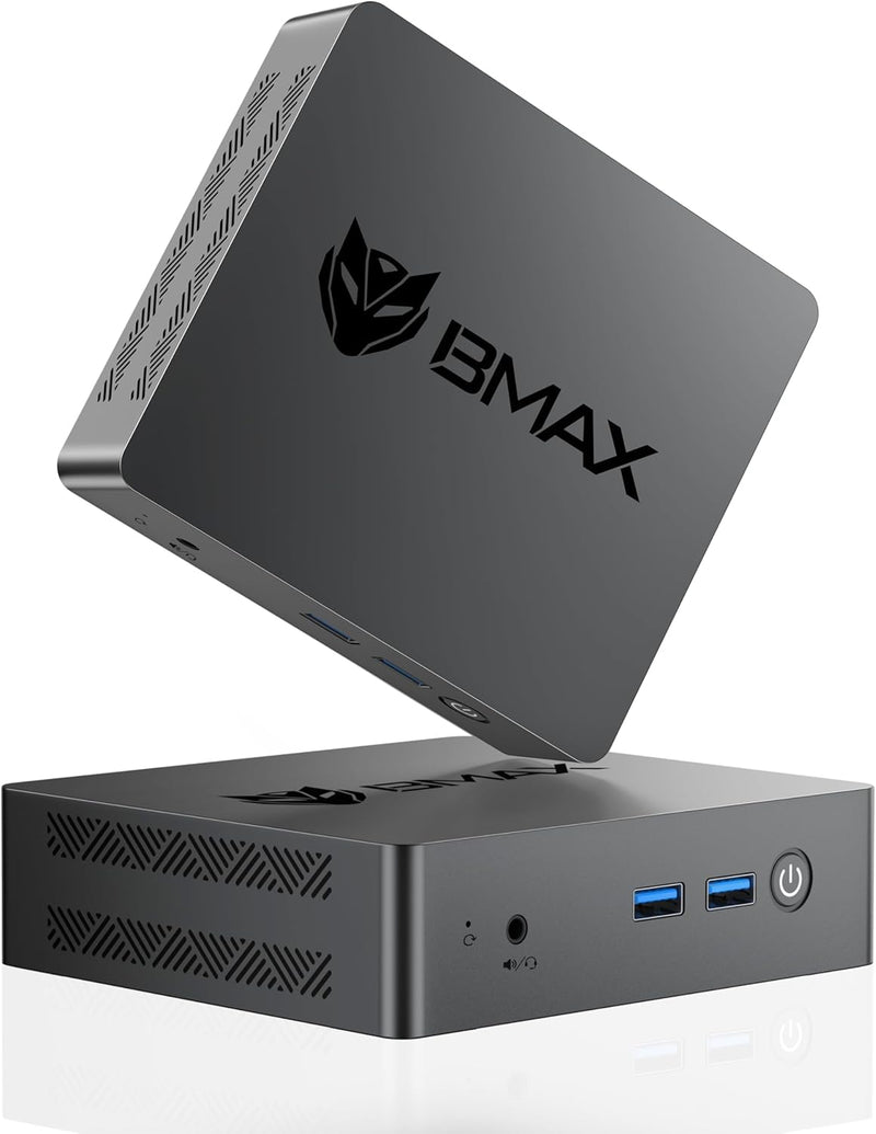 BMAX Mini-PC W11 Pro, Prozessor der 11. Generation N5095 (max. 2,9 GHz), 8 GB LPDDR4 + 256 GB M.2 SS