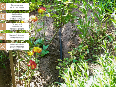 50m CS Perlschlauch Startup mit dem Einsteiger Zubehör-Set Z2.00 für die einfache - Gartenbewässerun