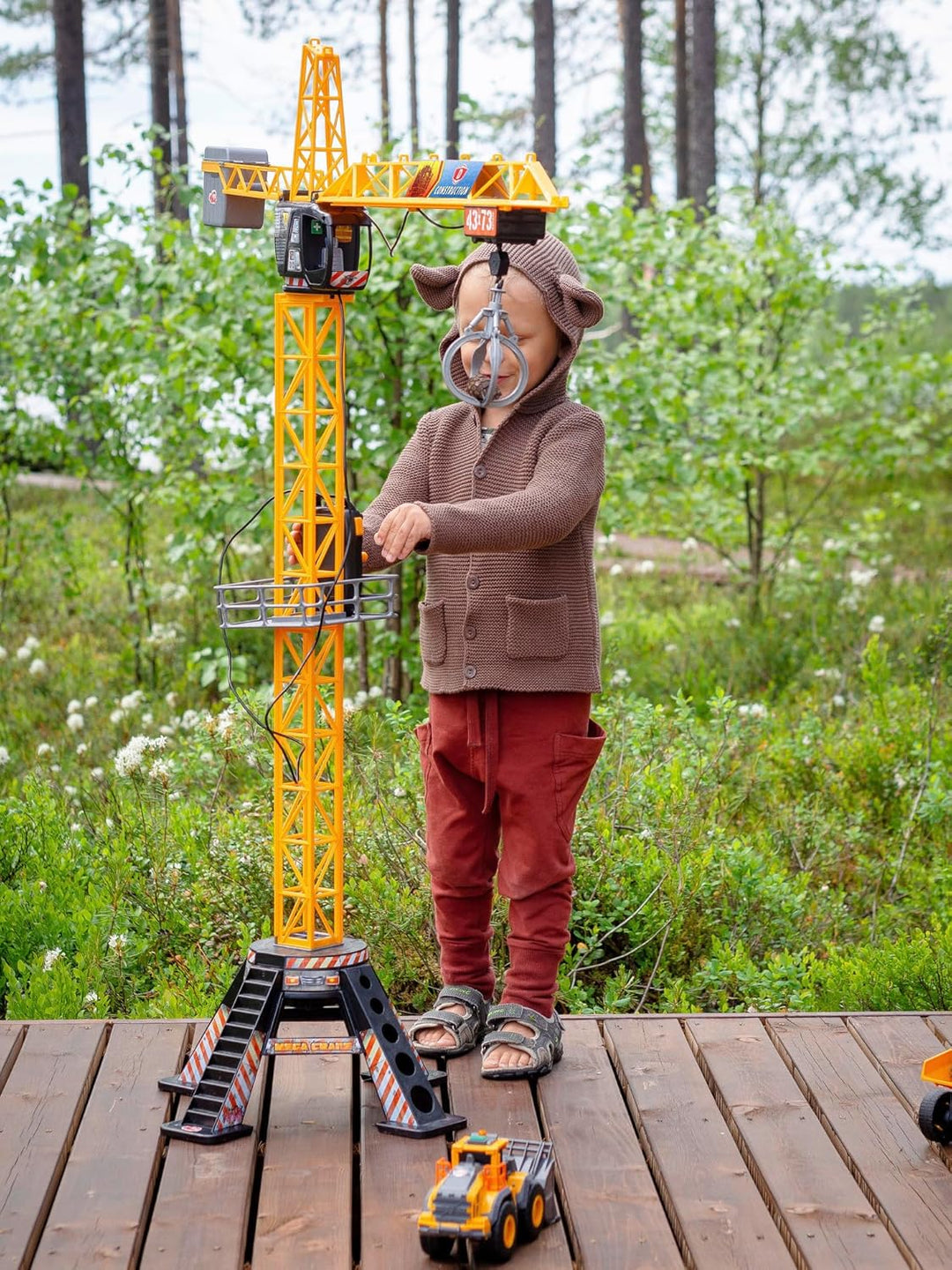 Next Page Dickie Toys 203462412 - Giant Crane, Kabelgesteuerter Kran, 120 cm hoch Giant Crane Single