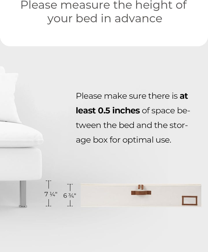 StorageWorks Unterbett Aufbewahrungsbox, extra Grosse Unterbettkommode mit Deckel, Stoff Unterbettbo
