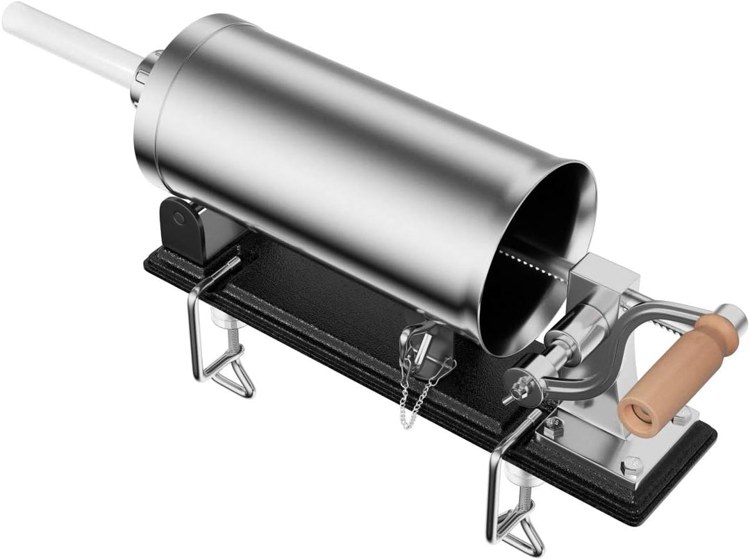 DREAMADE 4,8 L Wurstfüller Manuell, Wurstfüllmaschine mit 4 Füllrohre, Wurstfüller Edelstahl Wurstma