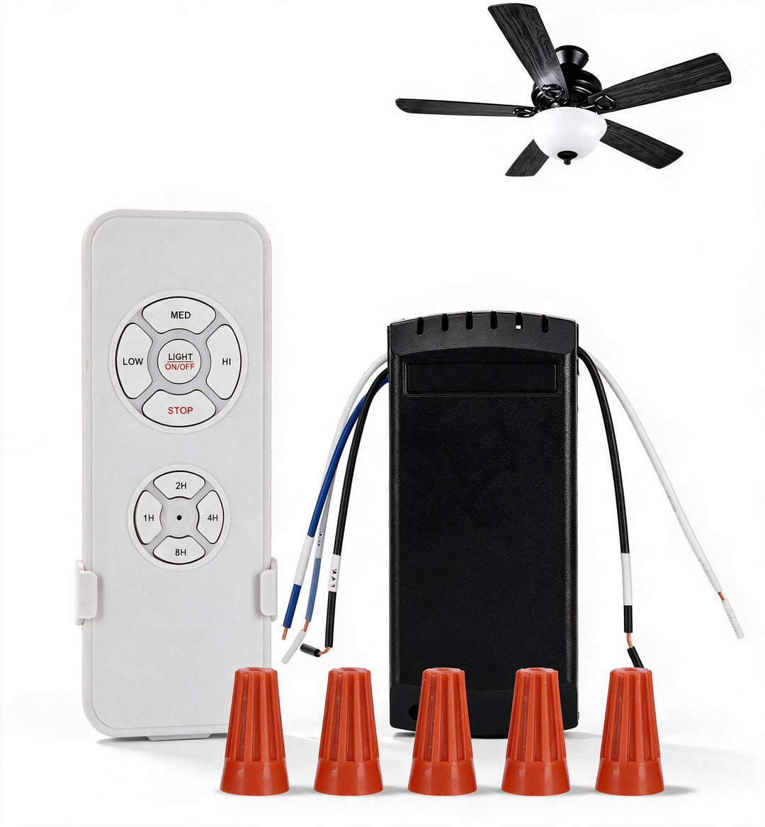 220V Universal Deckenventilator Fernbedienung Kit, Wireless Deckenventilator Lampe Fernbedienung Kit