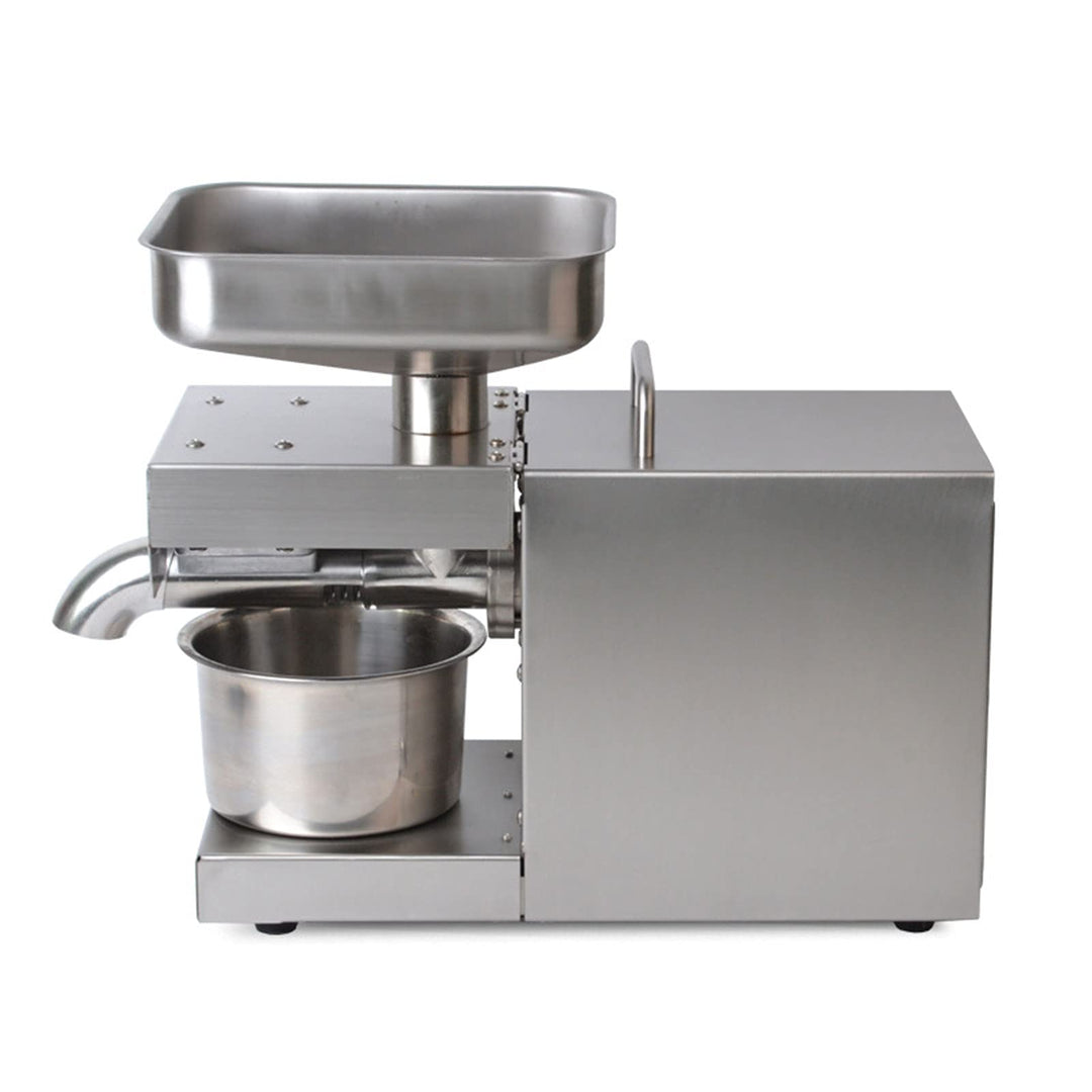 WooDerson 600W Elektrische Ölpresse, Ölmühle Maschine Aus 304 Edelstahl, 41x16x31cm Heisse Und Kalte