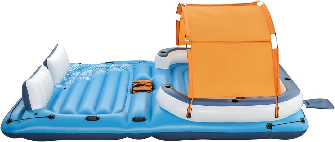 Bestway Hydro-Force 6-Personen-Badeinsel Tropical Breeze 389 x 274 cm