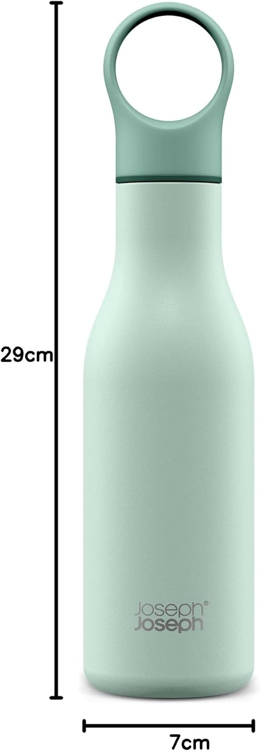 Joseph Joseph Loop™ Vakuumisolierte Trinkflasche 500 ml - Grün Green, Green