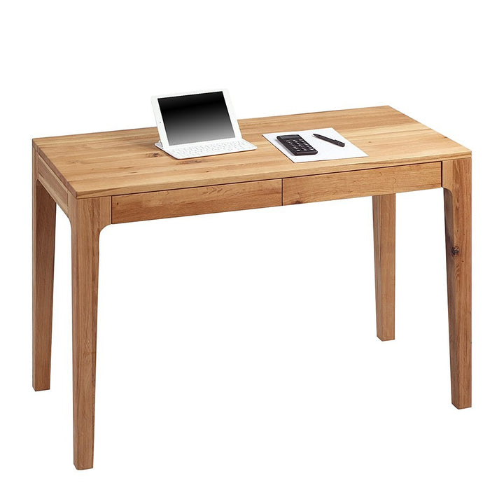 M2 Kollektion Kona – Hochwertiger Schreibtisch/Sekretär, 110x55x76 cm | Massivholz Wildeiche, geölt