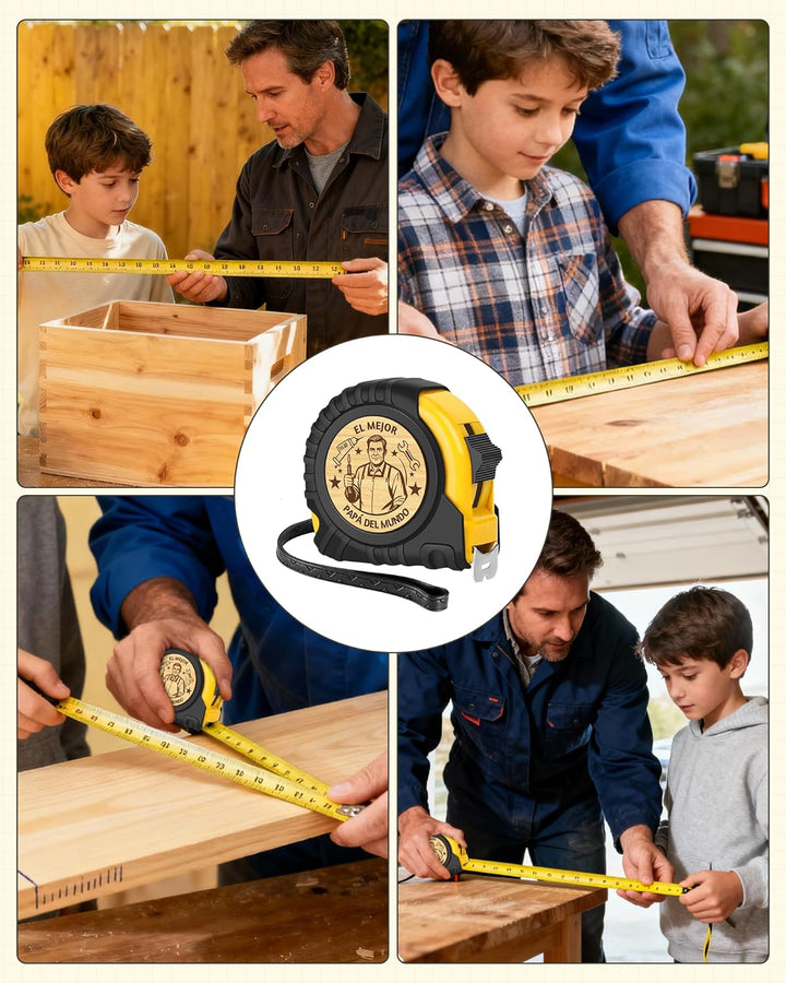 CheersLife 5M Massband Papa Geschenk, Geschenke für Papa, Bester Papas Geschenk, Dankeschön Geburtst