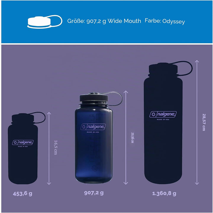Nalgene Unisex – Erwachsene Weithals Sustain Flasche 946 ml Odyssey, 946 ml Odyssey