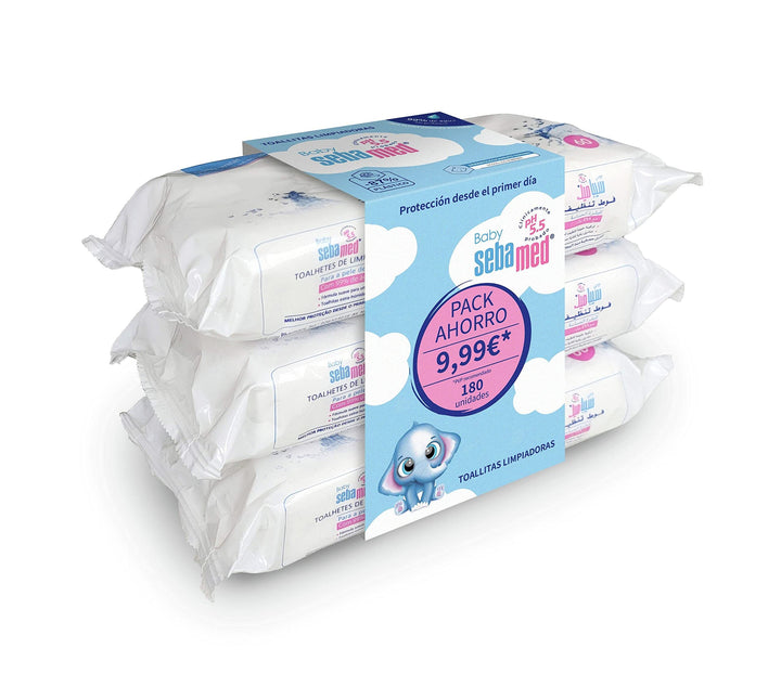Baby Toalitas Limpiadoras Set 3 x 60