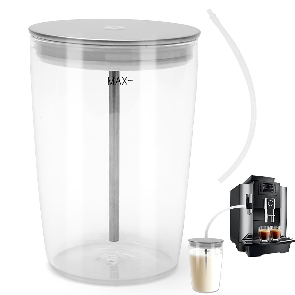 Glas-Milchbehälter 0,5 L (72570) Kompatibel mit der vollautomatischen Coffee Machine e8, z10, e6