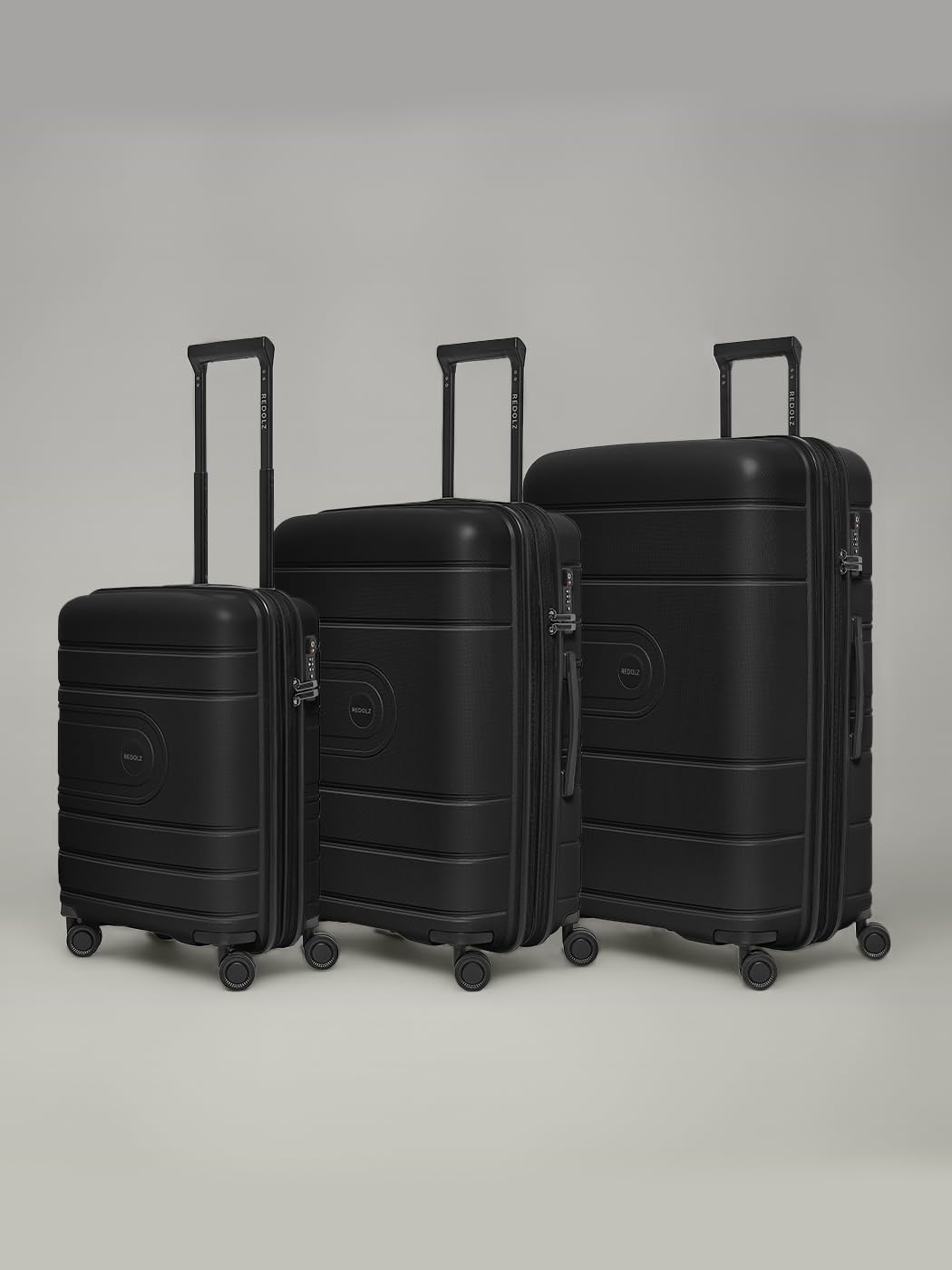 Hartschalen Koffer-Set 3-teilig | alle Koffer 6 cm Dehnfalte | aus hochwertigem, leichtem Polypropyl