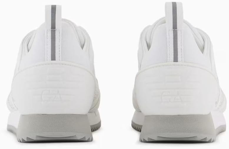 EA7 Emporio Armani Sneaker Black and White Carbon Low-Sneaker 42.5 EU Weiss, 42.5 EU Wei&#xDF;