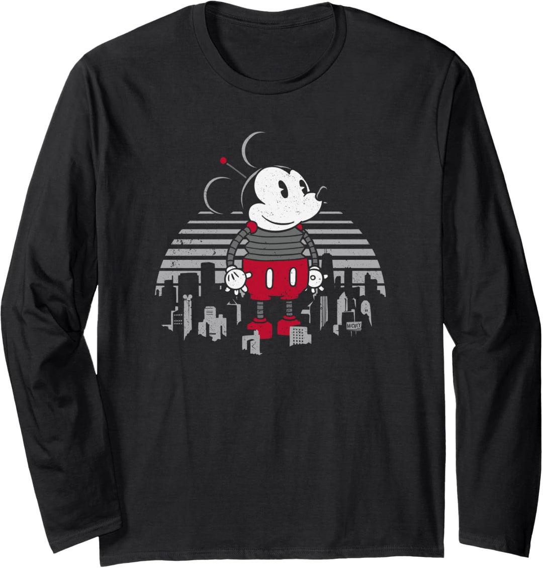 Disney Robot Mickey Mouse Langarmshirt