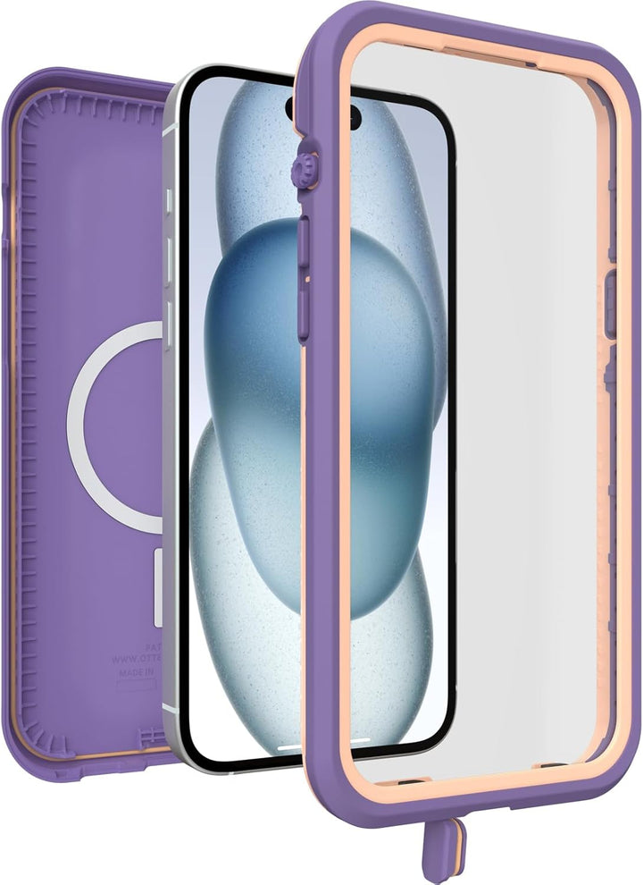 OtterBox Fre Hülle für iPhone 15 Plus für MagSafe, Wasserdicht (IP68), stossfest, schmutzabweisend,