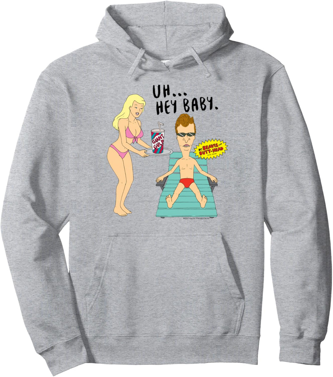 Beavis and Butt-Head Uh Hey Baby Pullover Hoodie