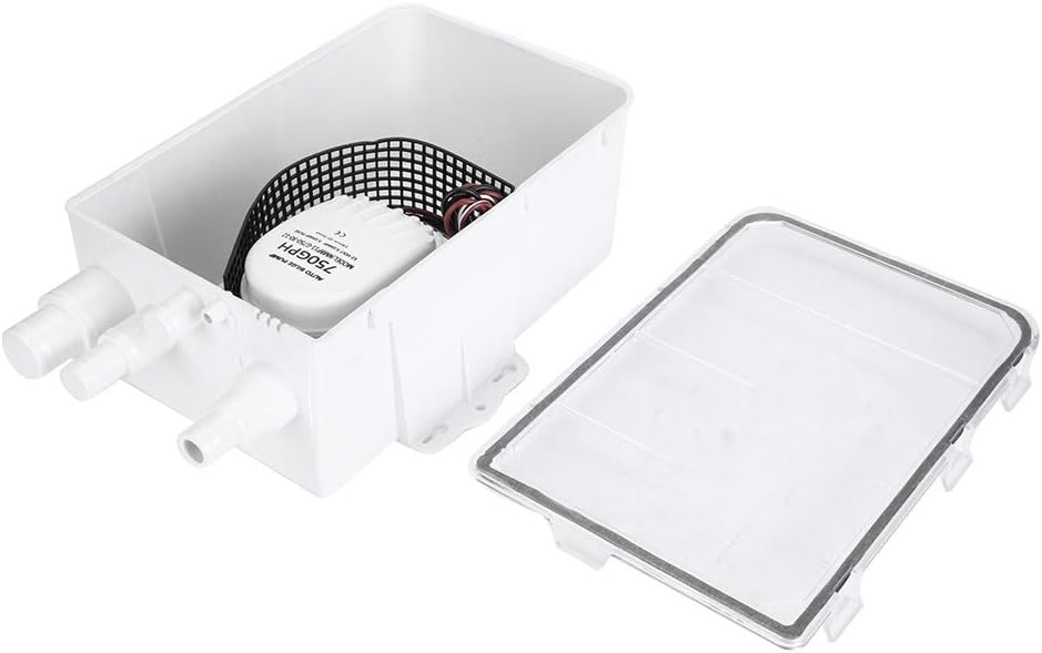 Multi Port Marine Duschwanne Pumpenentleerungssatz | Duschwannenpumpensystem Boot RV Bilge 12V 750GP