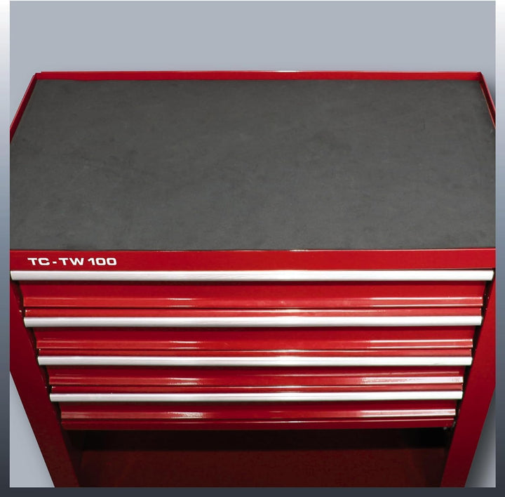 Einhell Werkstattwagen TC-TW 100 (Interlock-System, 4 drehbare Rollen mit zwei Feststellbremsen, Abl