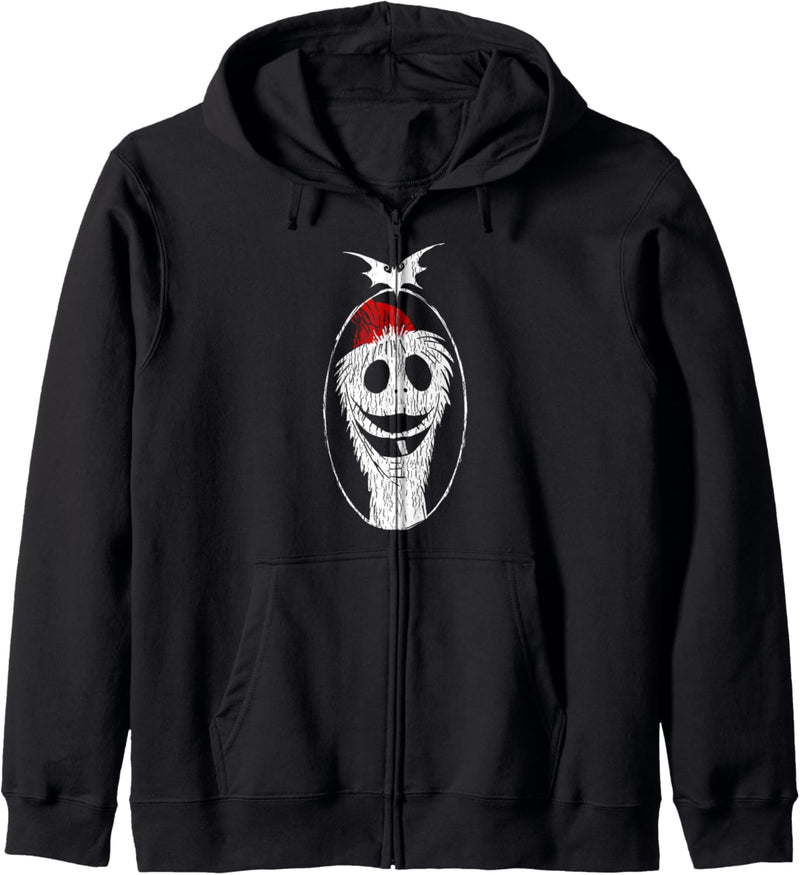 Nightmare Before Christmas Jack Skelington Santa Silhouette Kapuzenjacke