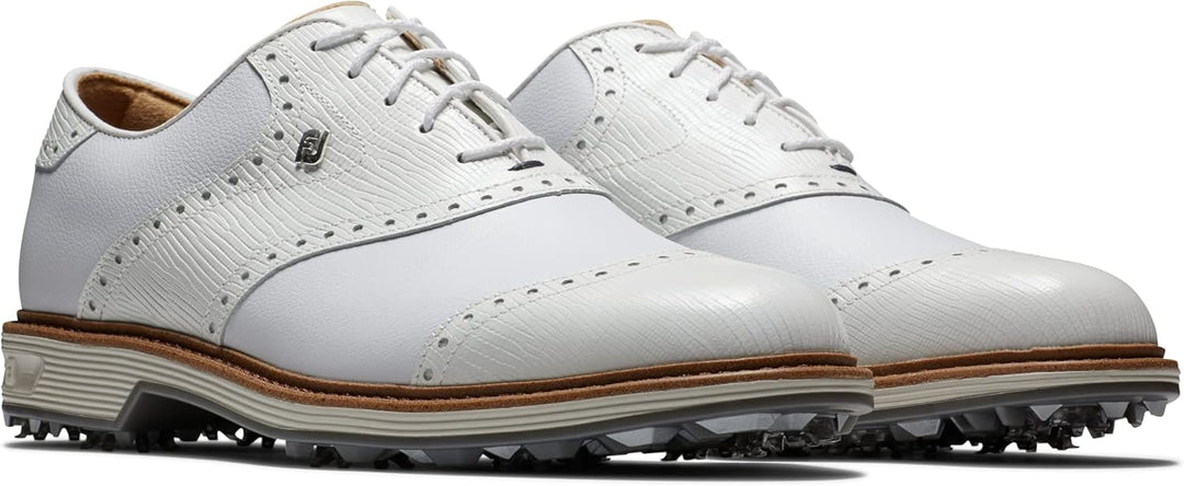 FootJoy Herren Premiere Serie Wilcox Golfschuh 39.5 EU Weiss Weiss Hellgrau, 39.5 EU Weiß Wei&#