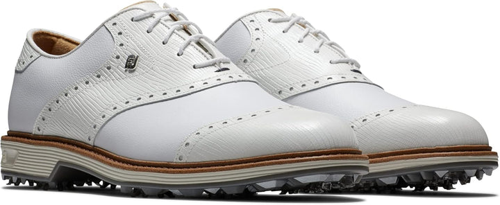 FootJoy Herren Premiere Serie Wilcox Golfschuh 39.5 EU Weiss Weiss Hellgrau, 39.5 EU Weiß Wei&#