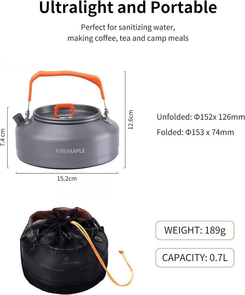 Fire-Maple FMC-T3 Camping Wasserkocher Teekessel für Camping, Outdoor, Wandern und Picknick Wasserko