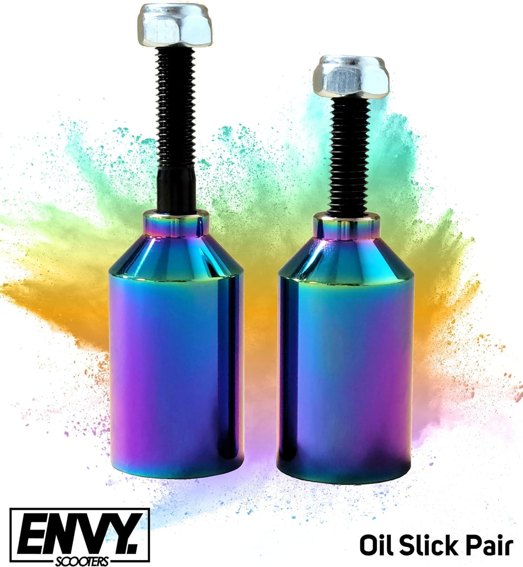 Blunt Stunt Scooter Pegs Alu Rainbow Neochrome mit Achsen