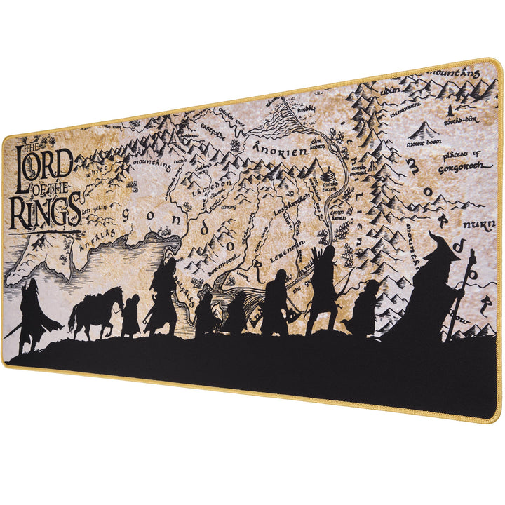 Lord of The Ring - rutschfeste XXL-Mausmatte 90 MMS x 40 MMS - Offizielle Lizenz.
