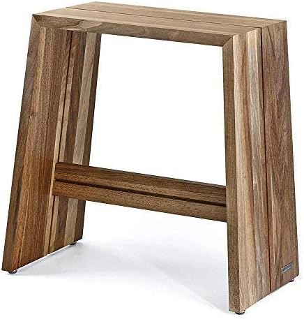 NATUREHOME Design Hocker Massivholz Nussbaum Natur geölt Sitzhocker Holz