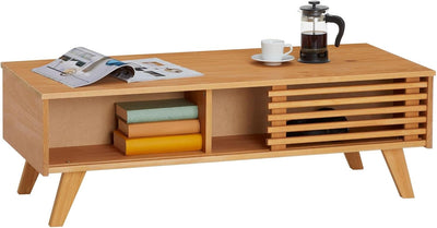 IDIMEX Couchtisch Sean, mit 2 Fächern in braun, eleganter Beistelltisch im skandinavischen Design, p