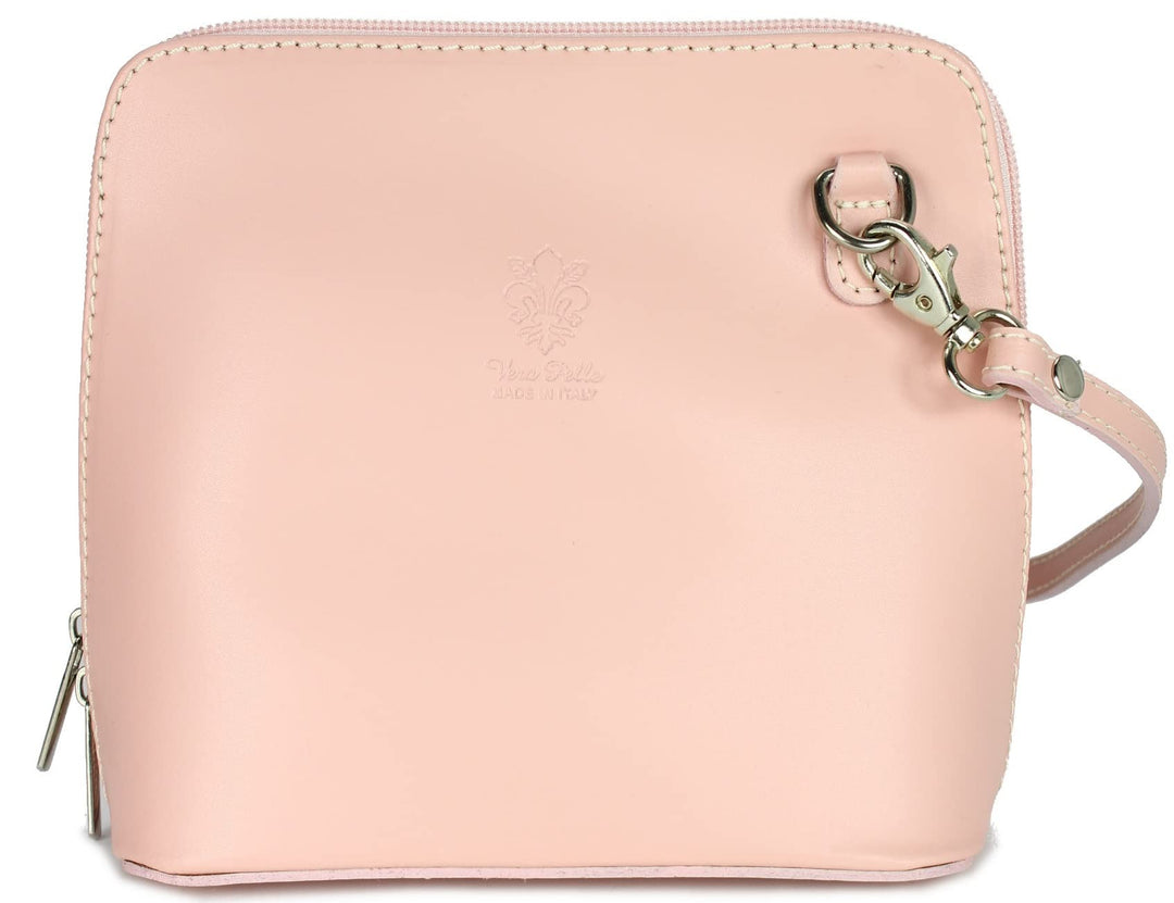 Belli italienische Ledertasche Damen Umhängetasche klein Handtasche Schultertasche Abendtasche in ro