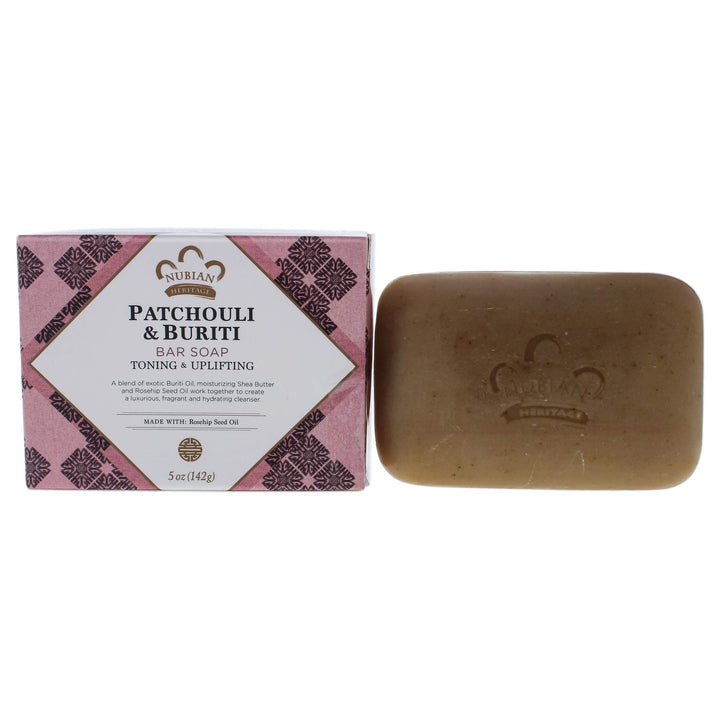 Nubian Heritage Patchouli and Buriti Bar Soap, 5 Ounce by Nubian Heritage