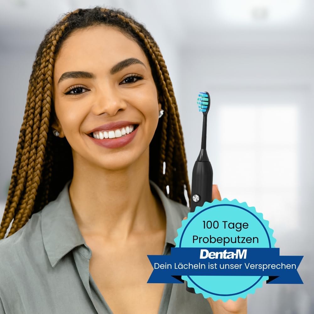 DM14 Munddusche – Kabelloser Water Flosser mit 4 Modi & 4 Aufsätzen – Zahndusche für Zahnreinigung –