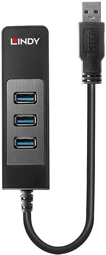 LINDY 43176 - USB 3.1 Hub und Gigabit Ethernet Adapter