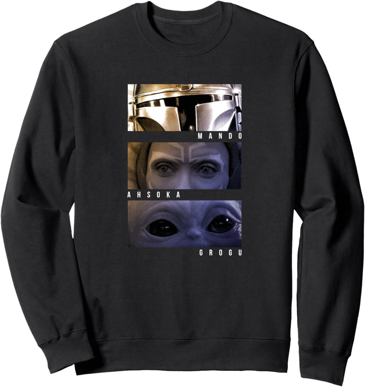 Star Wars: The Mandalorian Mando Ahsoka Grogu Panels Sweatshirt