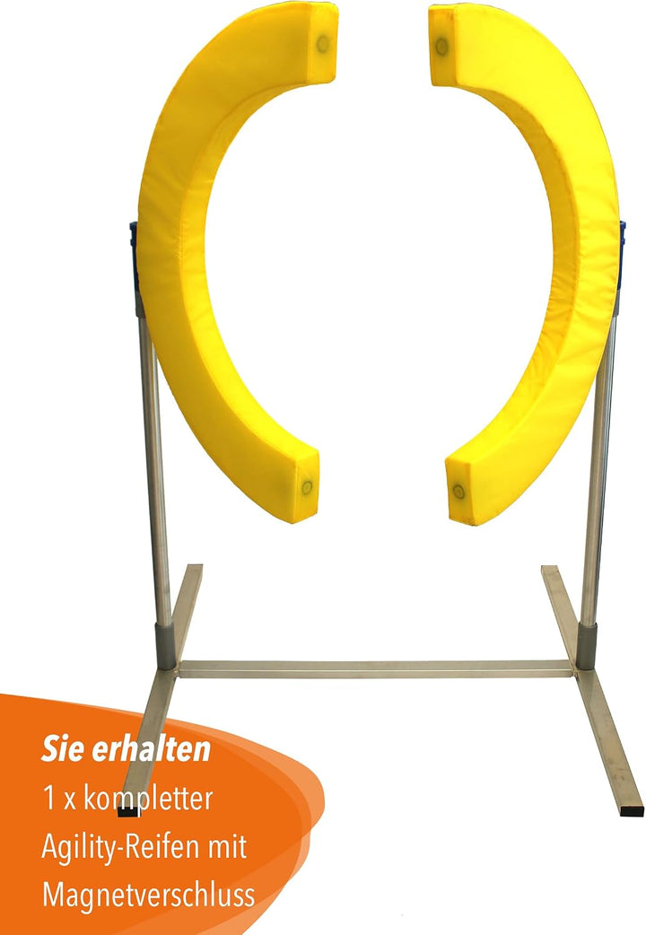 Safety Agility-Reifen – FCI-konform – mit Magnetverschluss &amp; Schaumstofffüllung – höhenverstellbar &amp;