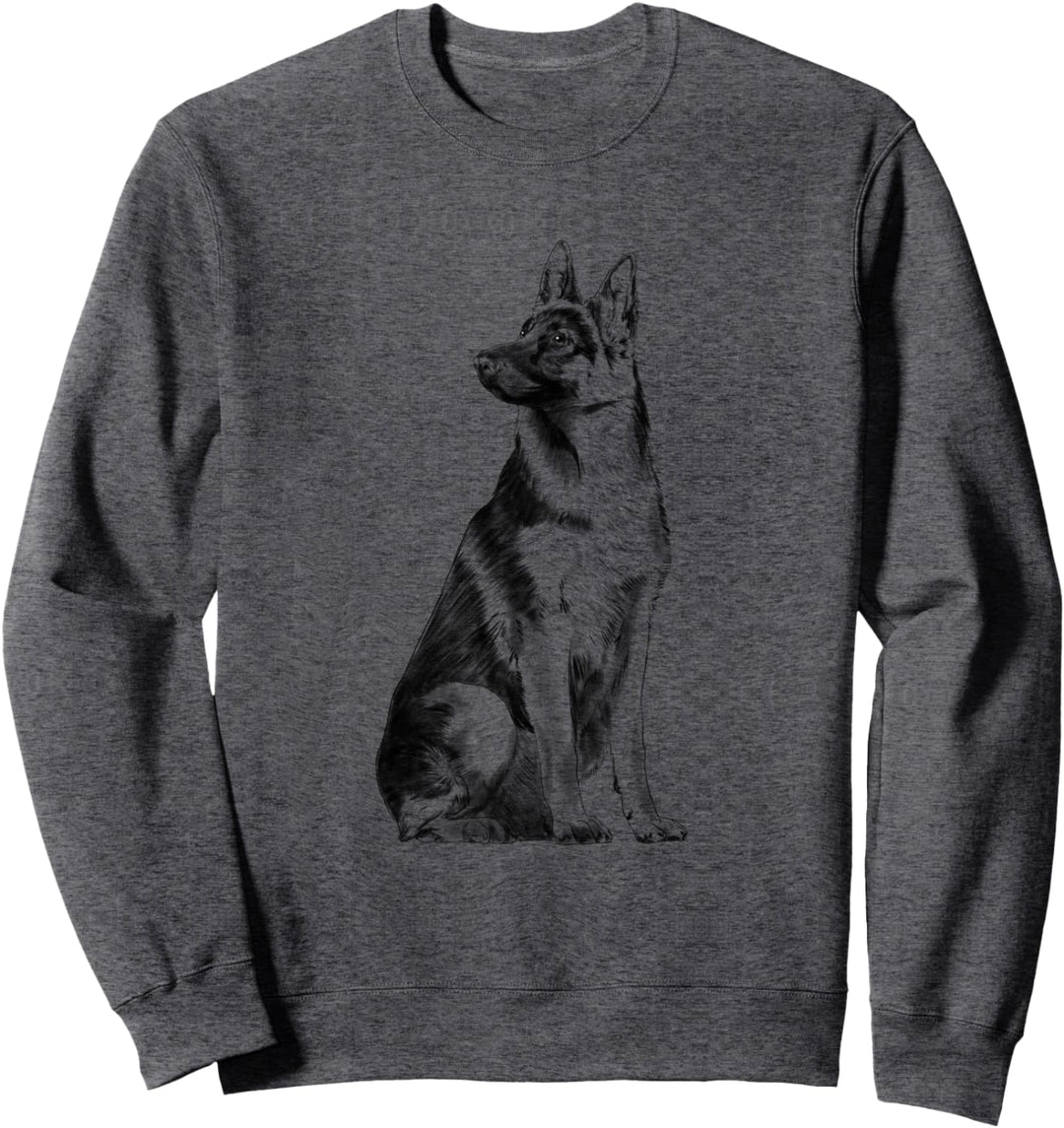 Sitzender Hund Deutscher Schäferhund Sweatshirt