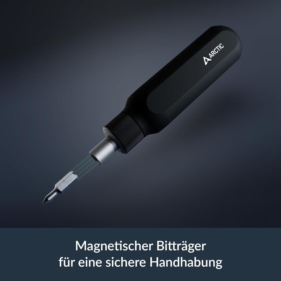 ARCTIC Ratchet Screwdriver Toolkit - Ratschenschraubendreher-Set 27 in 1, Kreuz/Schlitz/Torx/Pozidri