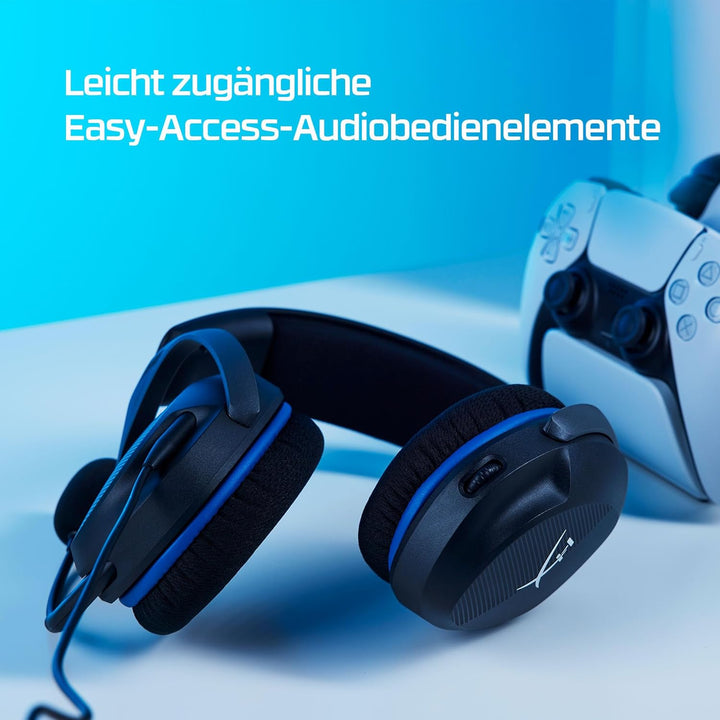 HyperX Cloud Stinger 2 Core Gaming-Headset für PlayStation, Over-Ear, 40mm-Treiber, Geräuschunterdrü