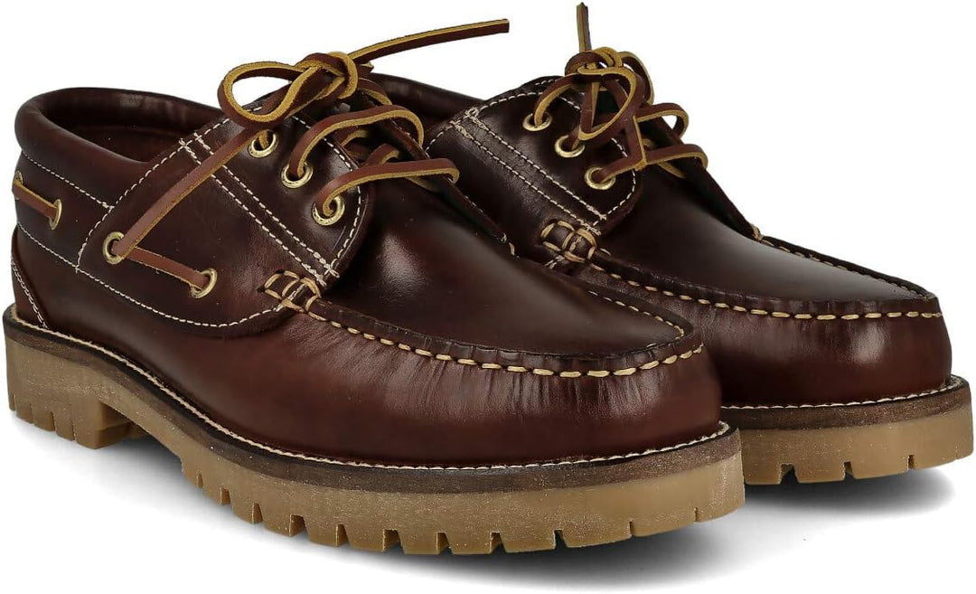 PAYMA - Herren Damen Kinder Bootsschuhe Segelschuhe Mokassins aus Seahorse Geölt Leder 3 Eye Classic