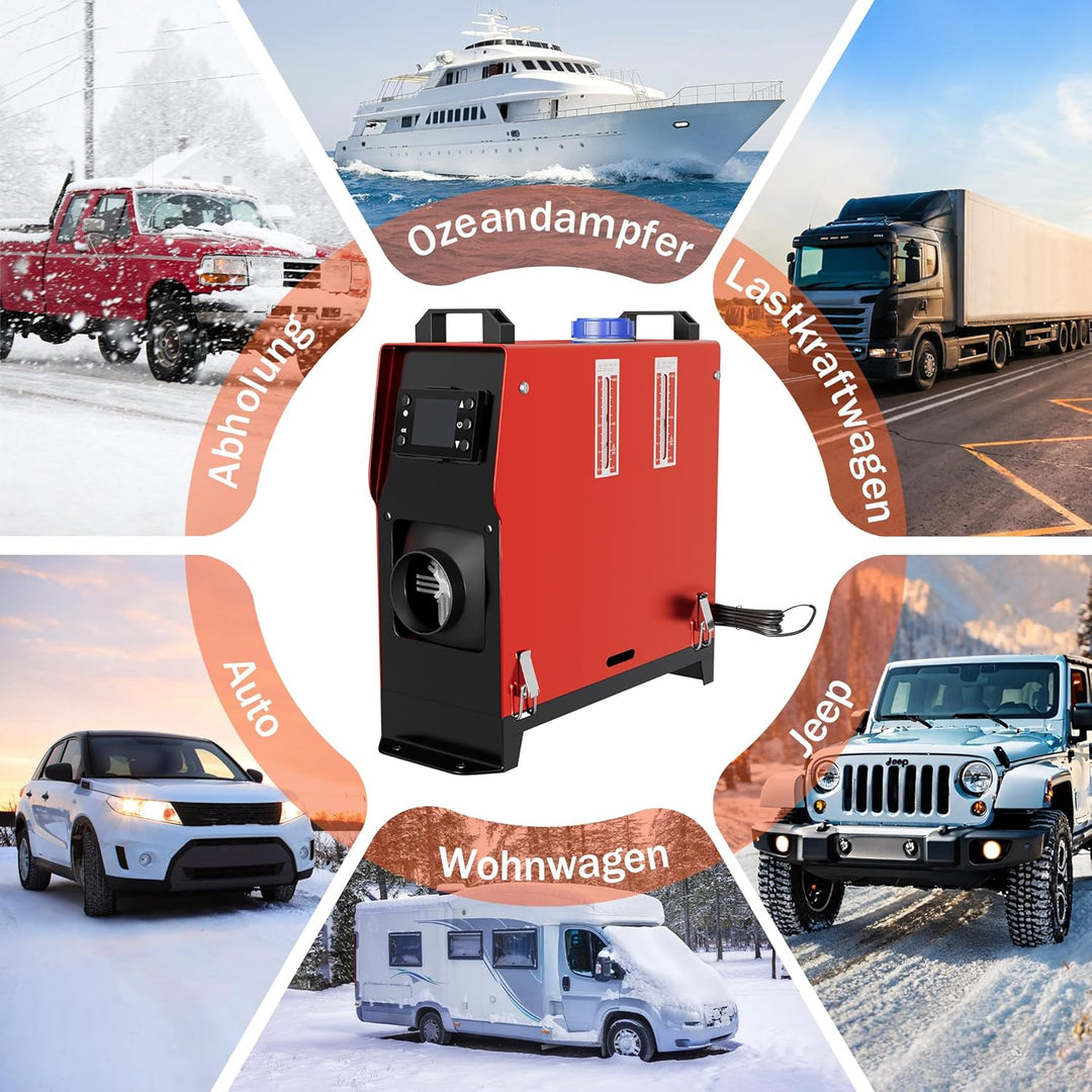 UISEBRT 12V Diesel Standheizung 8kw, Standhezung Dieselheizung Diesel Lufterhitzer, Air Diesel Heizu
