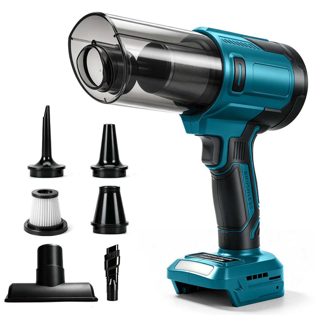 Akku-Handstaubsauger, kompatibel mit Makita 18V-Akku (ohne Batterie), 100 W, 10.000 Pa, tragbarer bü